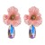 occidental style trend summer diamond flowers earrings personality exaggerating creative Colorful drop earring 