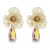 occidental style trend summer diamond flowers earrings personality exaggerating creative Colorful drop earring 