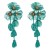 occidental style fashion long style more multilayer flowers earrings woman Korean summer wind temperament high E