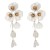 occidental style fashion long style more multilayer flowers earrings woman Korean summer wind temperament high E