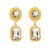 occidental style retro exaggerating square diamond earrings woman silver multilayer high fashion temperament Earr