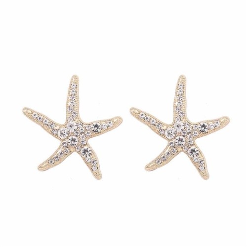  occidental style lady all-Purpose high ear stud   embed starfish fashion all-Purpose lady earrings