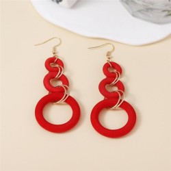 occidental style more long style earrings personality fashion Round circle cir..