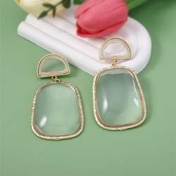occidental style fashion brief Irregular geometry four transparent exaggeratin..
