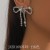  occidental style retro Rhinestone big bow necklace earrings set exaggerating te
