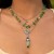 occidental style ethnic style gravel beads necklacenecklace new medium tassel flowers le