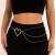 occidental styleins exaggerating big love chain woman personality Metal chain chainbodychain