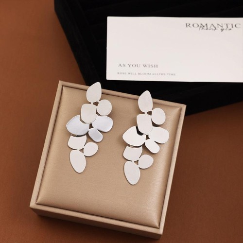 high retro exaggerating big earrings woman long style temperament wind geometry splice Earring
