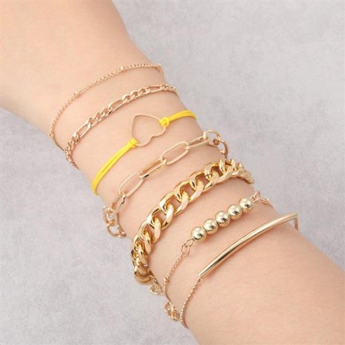  bangle  personality love velvet belt style chain fashion beads set bangle