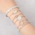  personality gold Shells circle bangle set bracelet woman