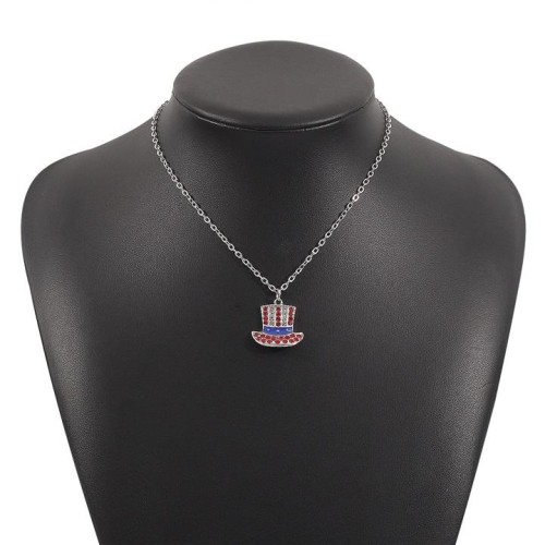 Indeendence Day necklace  occidental style personality all-Purpose geometry diamond necklace