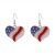 E new dayU wings Five-pointed star enamel Alloy earring woman