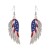 E new dayU wings Five-pointed star enamel Alloy earring woman