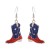 E new dayU wings Five-pointed star enamel Alloy earring woman