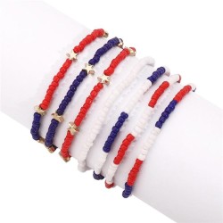  day color beads beads bracelet occidental styleIndeendenceDays ethnic style