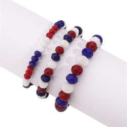  day crystal beads  summer brief Bohemian style color bracelet