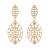 E occidental style exaggerating creative hollow Alloy diamond Leaf earrings  fashion high Earring