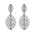 E occidental style exaggerating creative hollow Alloy diamond Leaf earrings  fashion high Earring