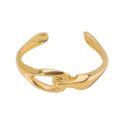 occidental styleins wind Metal surface width opening bangle  samll personality..