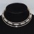 high-end luxurious multilayer Rhinestone zircon clavicle necklace Pearl necklace Collar woman