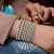  Pearl bracelet brief gold retro elasticity beads bracelet bangle
