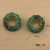 occidental style exaggerating high hollow earrings color earrings glass fully-jewelled fashion ear stud E