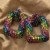 occidental style exaggerating high earrings color earrings color glass fully-jewelled fashion ear stud Earring 