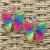 occidental style handmade surround earrings weave butterfly ear stud Bohemian style Alloy earring Earring wom