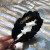 autumn retro velvet Headband black Headband medium samll wind high hair clip woman