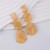 retro Earring samll textured high asymmetry temperament long style resin earrings woman