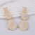 retro Earring samll textured high asymmetry temperament long style resin earrings woman