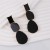retro Earring samll textured high asymmetry temperament long style resin earrings woman