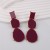 retro Earring samll textured high asymmetry temperament long style resin earrings woman