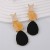 retro Earring samll textured high asymmetry temperament long style resin earrings woman
