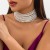 occidental style multilayer retro Collar imitate Pearl necklace woman temperament big samll beads