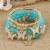 occidental style fashion lady Bohemia multilayer crystal bracelet butterfly pendant colorful bracelet
