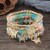 occidental style fashion lady Bohemia multilayer crystal bracelet butterfly pendant colorful bracelet