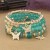 occidental style fashion lady Bohemia multilayer crystal bracelet butterfly pendant colorful bracelet