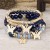 occidental style fashion lady Bohemia multilayer crystal bracelet butterfly pendant colorful bracelet