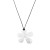  brief exaggerating flowers love pattern pendant necklace clavicle chain