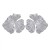 summer Alloy leaves flowers earrings occidental style exaggerating Earring lady trend Metal