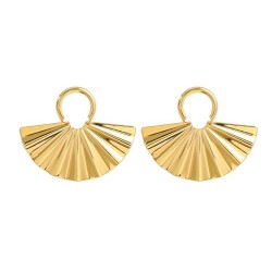 summer Alloy earrings sector ear stud woman occidental style exaggerating Meta..