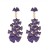 earrings enamel flowers earrings occidental style Earring woman Bohemian style multilayer leaves