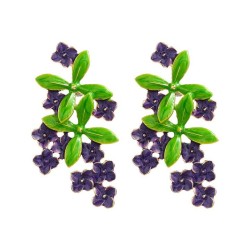  enamel flowers earrings occidental style Earring woman Bohemian style elegant..