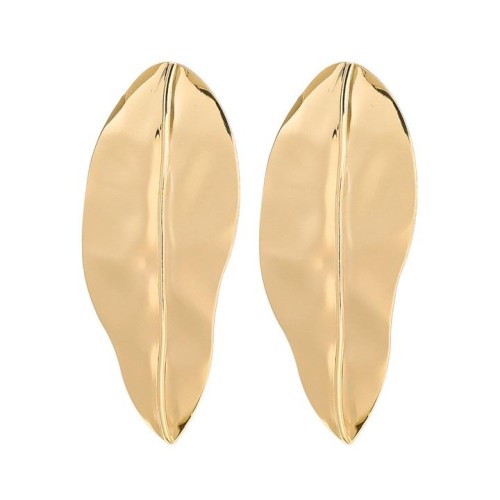summer Alloy leaves earrings occidental style Earring lady trend exaggerating Metalearrings