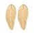 summer Alloy leaves earrings occidental style Earring lady trend exaggerating Metalearrings