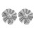 summer Alloy earrings flowers ear stud lady occidental style exaggerating surface Metal flowers