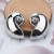 same style occidental style exaggerating Alloy gold silver color earrings retro temperament big ear stud new E