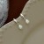  retro surface drop Pearl ear stud brief fashion high earring earrings samll all-Purpose temperament Earring