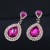 occidental style brief  crystal drop gem earrings fashion temperament all-Purpose earring